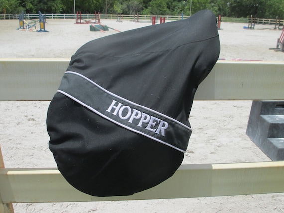 English Saddle Cover- Hunter/Jumper- Water Resistant, Fleeced lined, Adult or Child/Pony size