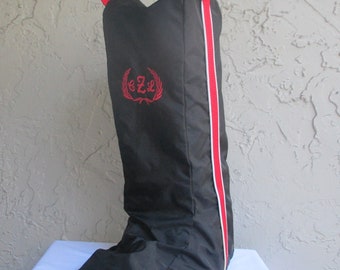 Riding Tall Boot Bag -Water Resistant-Adult, Child, Youth or Men Size-Zippered Back-Custom Made
