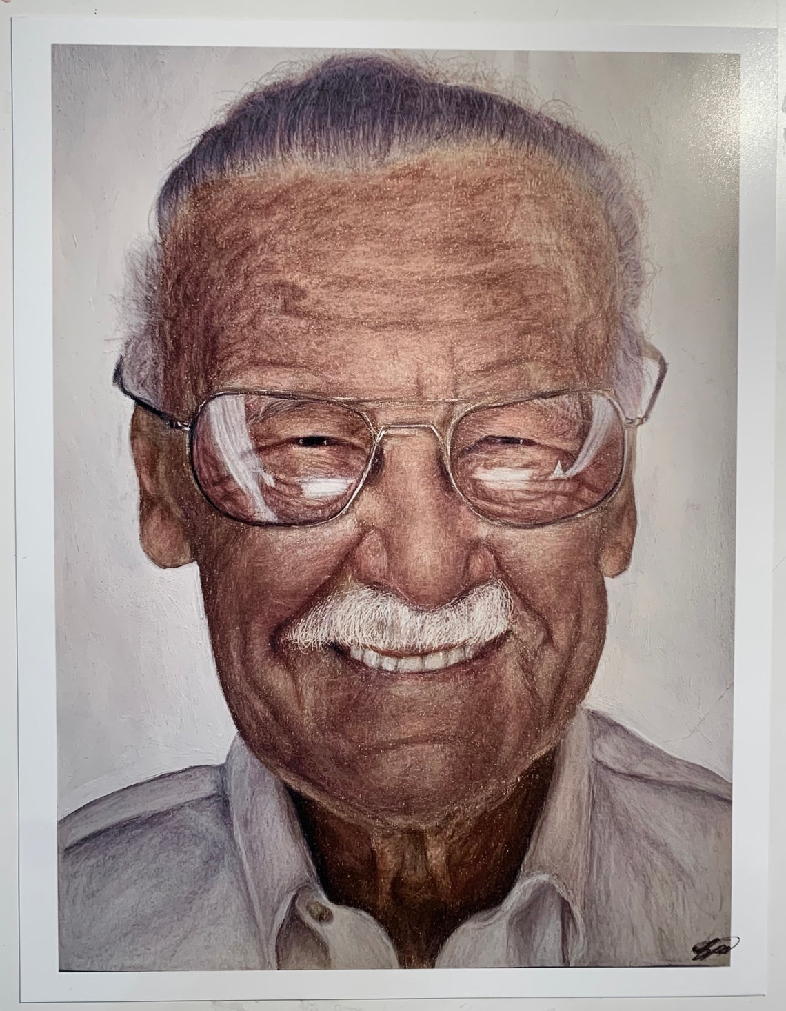 Stan Lee Stan Lee Print Stan Lee Art Art Print Marvel Art Etsy
