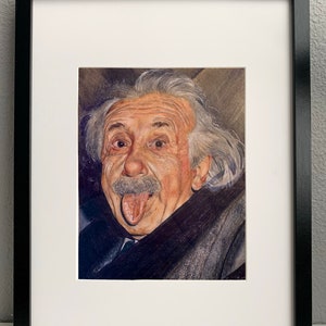 Albert Einstein, Albert Einstein print, Albert Einstein drawing, Albert Einstein art, Wall art, Art print, Wall decor, Portrait print, Print