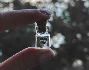 Mustard Seed Glass Bottle// FAITH // Unique Gifts