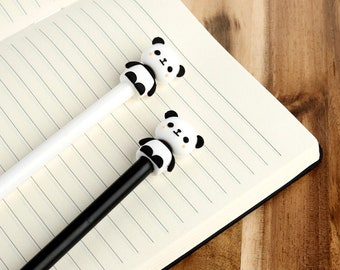 Adoramals Panda Pen | Fine Tip | Cute Pen with Topper | Children's stationery