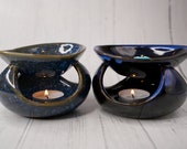Abstract Blue Fragrance Burner Oil Burner Home Decor Aroma Lamp Aroma Warmer Oil Warmer Home Fragrance Aromatherapy Living