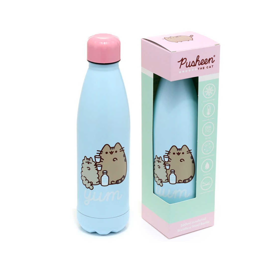 Pusheen Glass Water Bottle