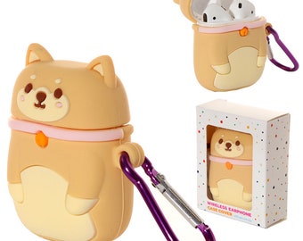 COVER ONLY - Air Pods Shiba Inu Headphones Case Covers | Earphones Case Cover | Shiba Inu