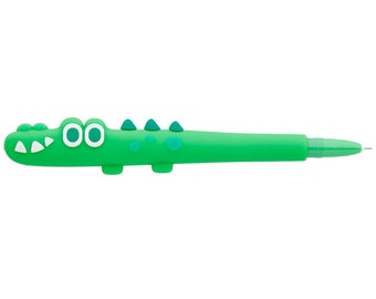 Crocodile Pen | Fine Tip | Cute Pen with Topper | Children's stationery