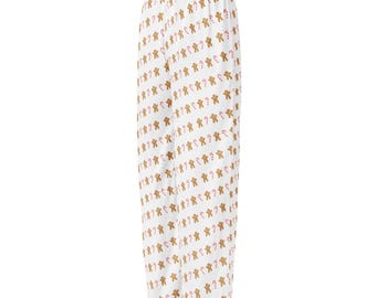 Women’s ginger bread and candy cane holiday pajama pants