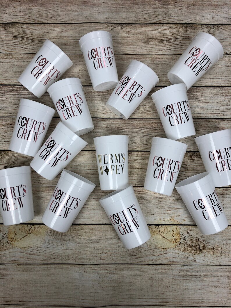 Stadium Personalized Cups 16 oz. Custom Cups Personalized Etsy