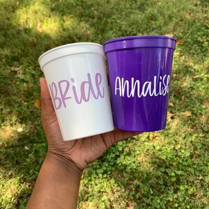 Custom Bachelorette Party Cups using font (3)