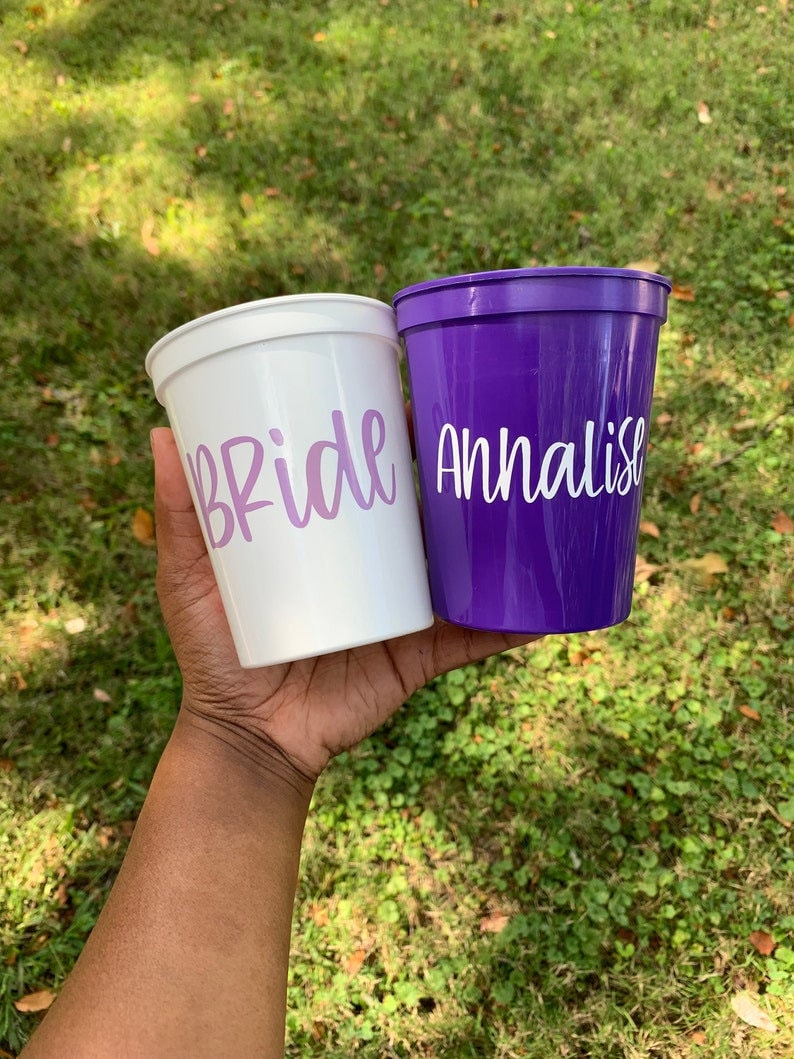 Custom Bachelorette Party Cups using font (3)