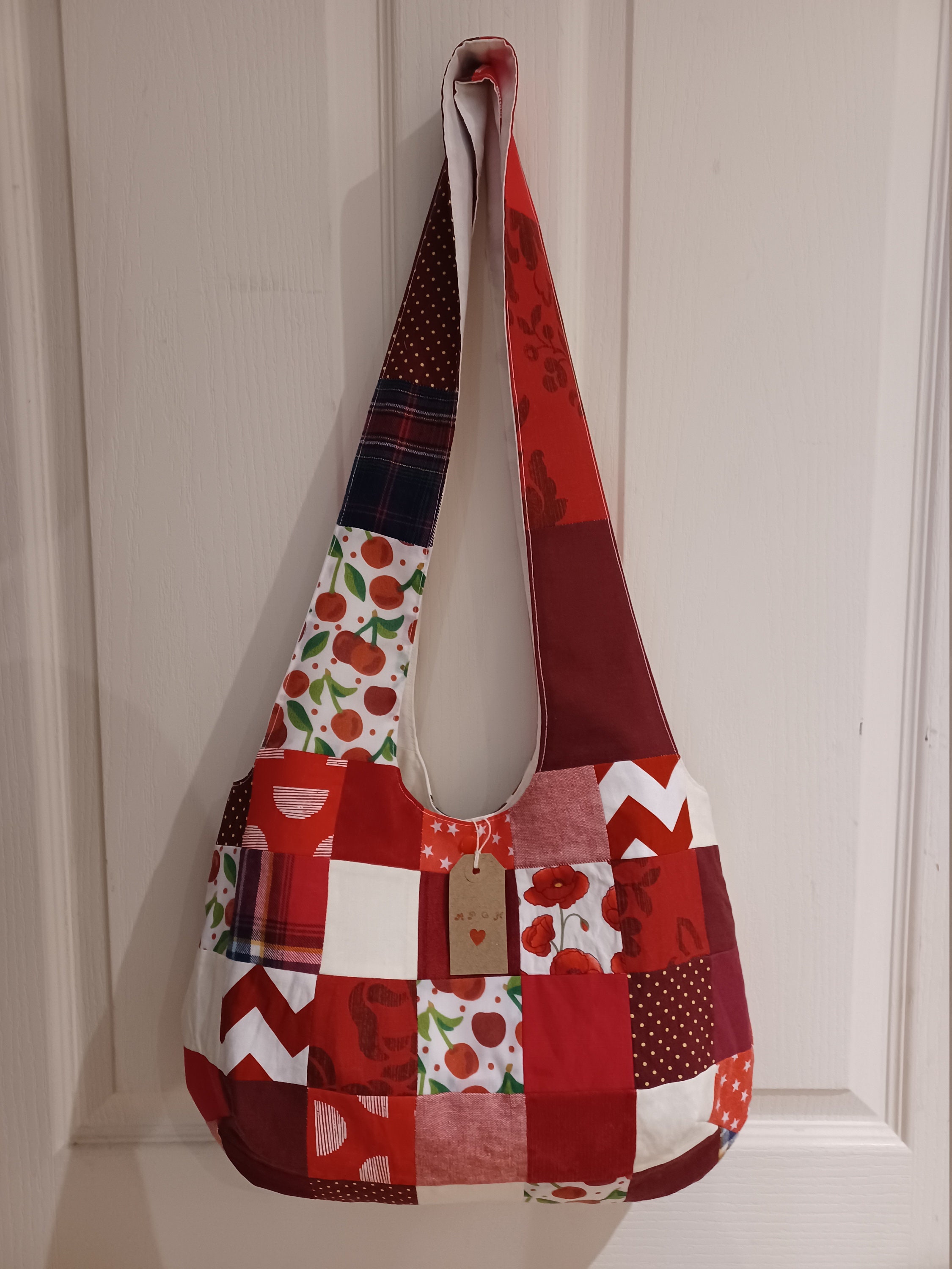 Custom, Made to Order Patchwork Slouch Style Shoulder Bag Custom, Made to Order Patchwork Slouch Style Shoulder Bag