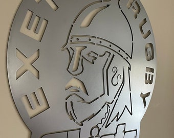 Exeter rugby badge , Exeter wall art , Exeter rugby