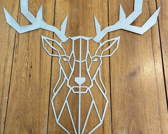 Stag head / Rusty metal Deer Head / Rusty Metal Deer / Deer Gift / Rustic Stag Wall Decor