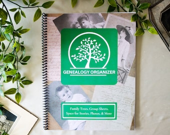 Genealogy Organizer, Family History, Ancestry Book, Family Tree, Gift, History, Genealogy Log, Family Chart, Mothers Day, Christmas Gift.