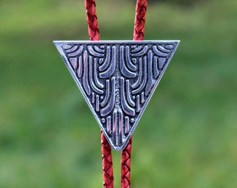 Art Deco / Reclaimed Metal Bolo Tie