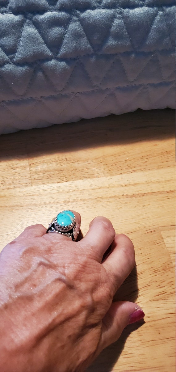Silver Turquoise ring - image 5