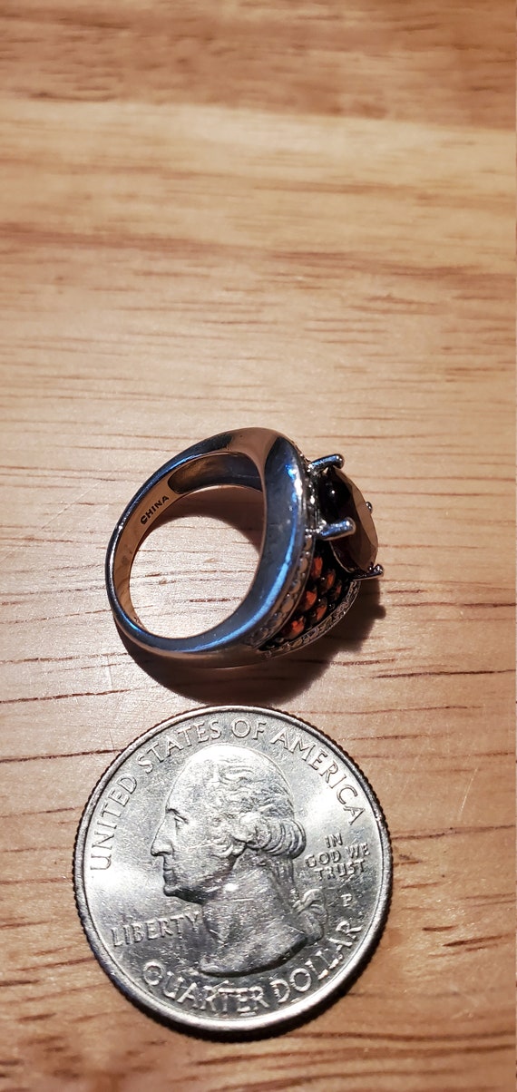 Silver Garnet ring - image 6