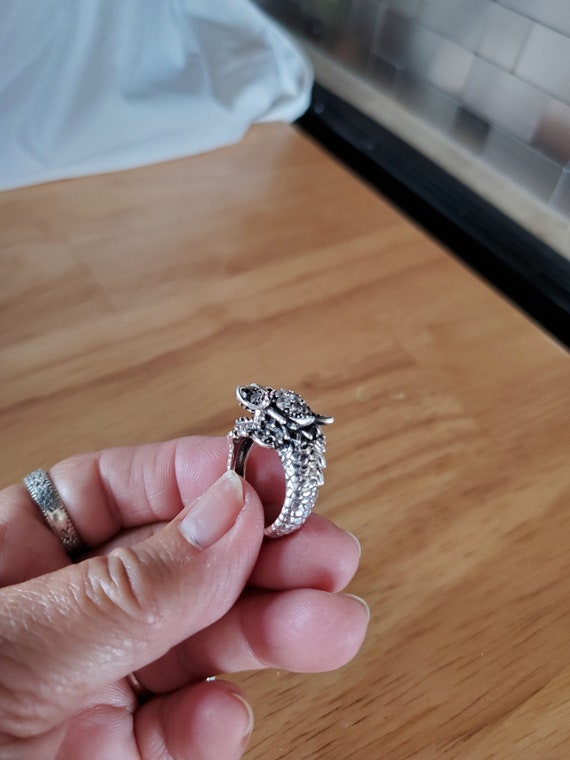 Silver Dragon ring - image 6