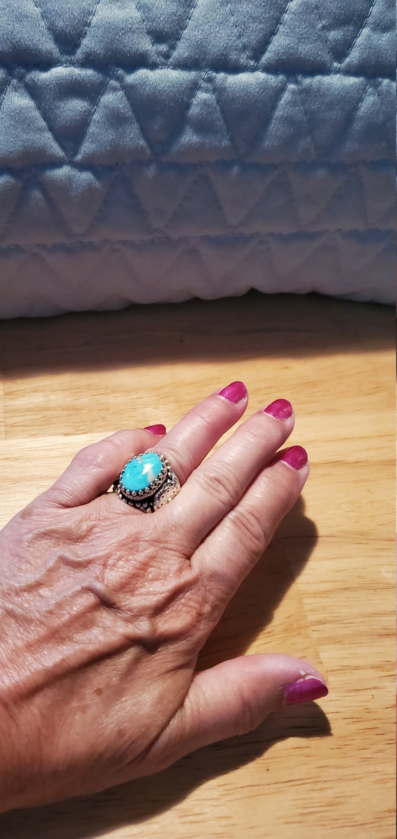 Silver Turquoise ring - image 4