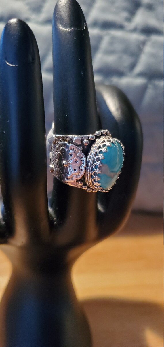 Silver Turquoise ring - image 3