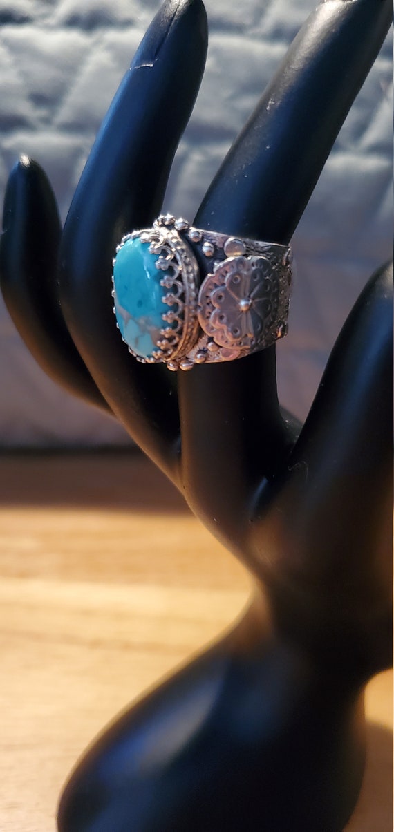 Silver Turquoise ring - image 2