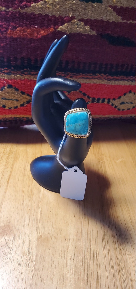 Studio Barse turquoise and bronze ring