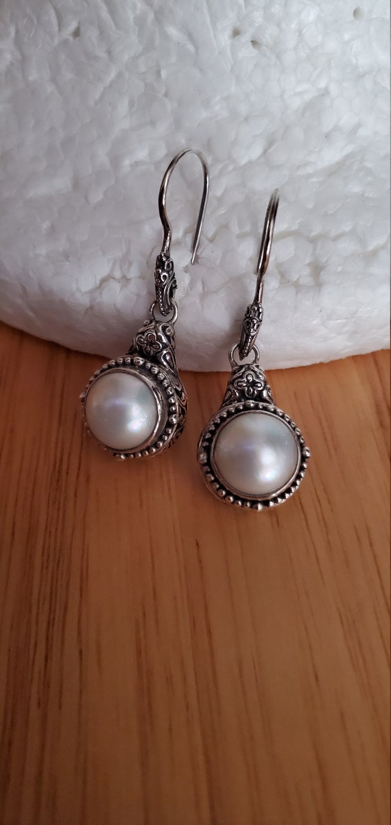 Mabe Pearl dangle earrings