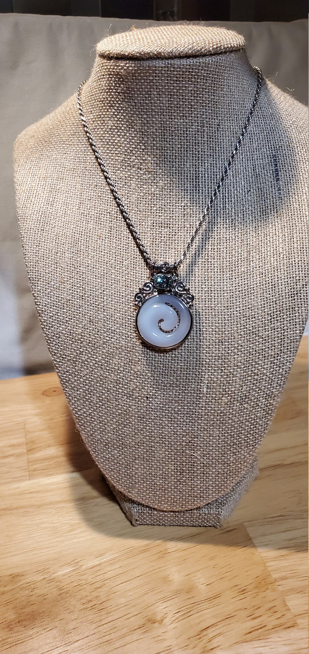 Sajen silver chalcedony & blue topaz - Etsy 日本