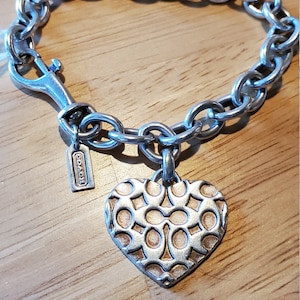 COACH Heart Charm Bracelet