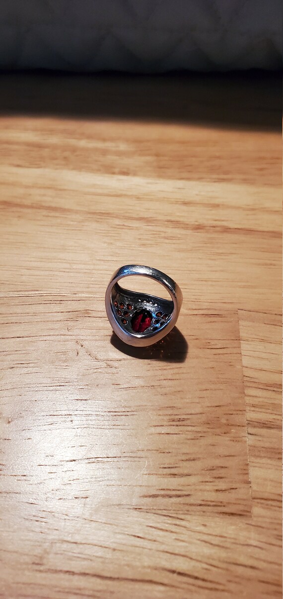 Silver Garnet ring - image 5