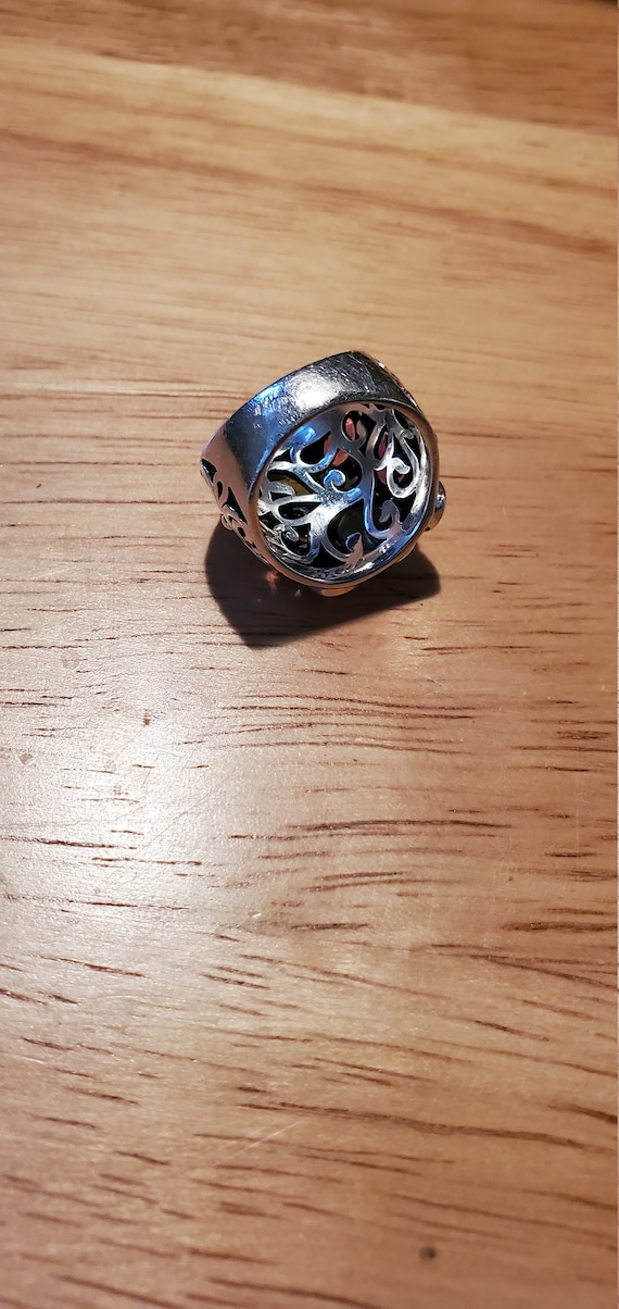 Silver Multi-gemstone ring - image 6