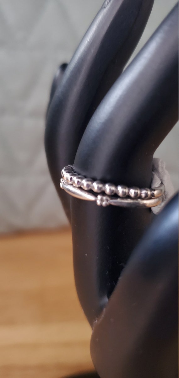Set of sterling silver rings - image 1