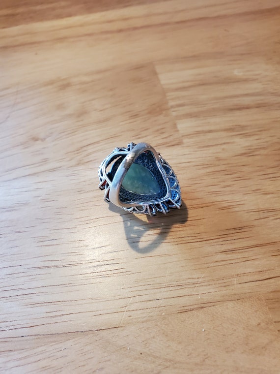 Silver Jadeite Ring - image 5