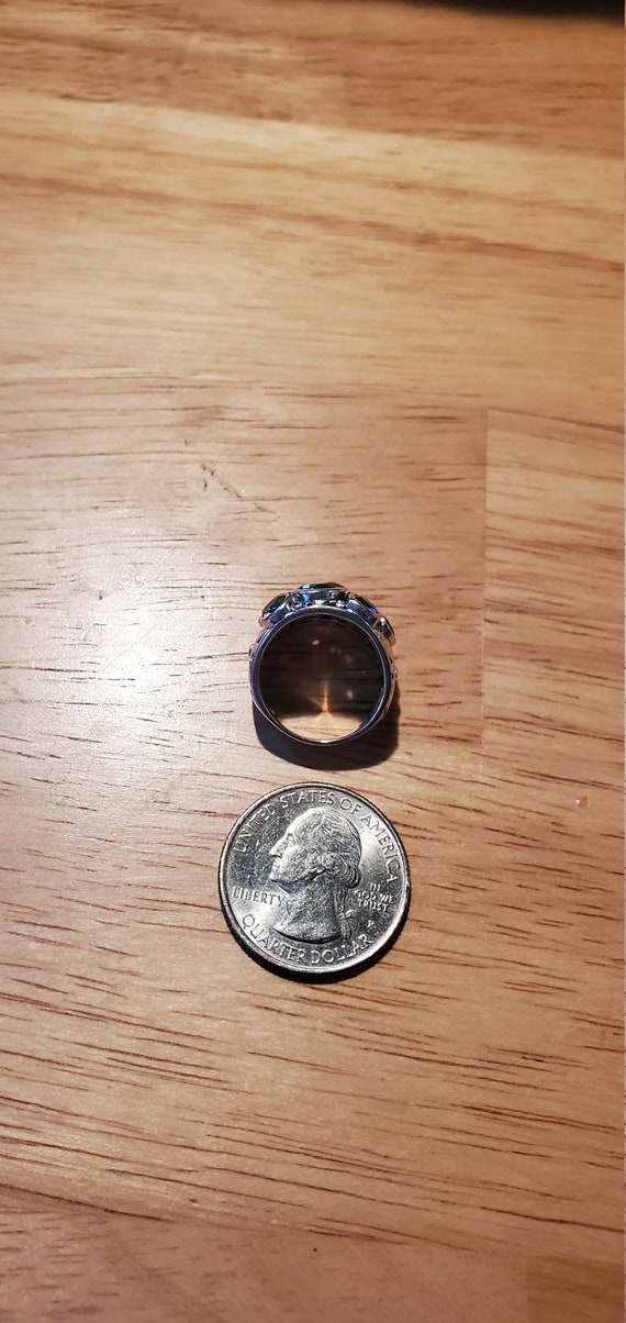 Silver Multi-gemstone ring - image 5