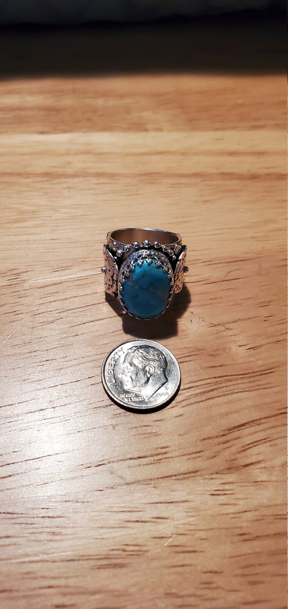 Silver Turquoise ring - image 6