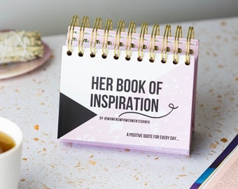 Desk Calendar, Her Book Of Inspiration, 2024 Desk Calendar Inspirational Calendar, Motivational Calendar, Quote Calendar, 2024 Calendar