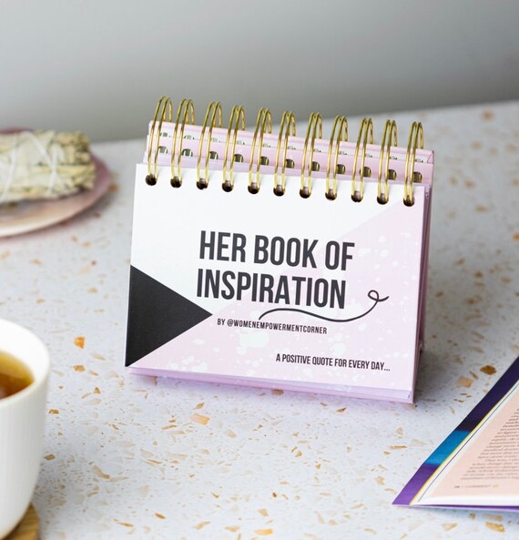 Desk Calendar Her Book of Inspiration 2023 Desk Calendar - Etsy