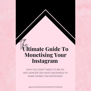 Monetise Your Instagram, Make Money On Instagram, Make Money Online, Increase Sales, Make Six Figures, Instagram Guide, DIGITAL DOWNLOAD
