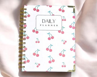 Tagesplaner, Tagesplaner 2025, Undatierter Planer, Tagebuch, eine Seite, Tagebuchplaner, Weißer Planer, 365 Tage