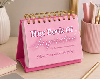Desk Calendar, Her Book Of Inspiration, 2027 Desk Calendar Inspirational Calendar, Motivational Calendar, Quote Calendar, 2027 Calendar