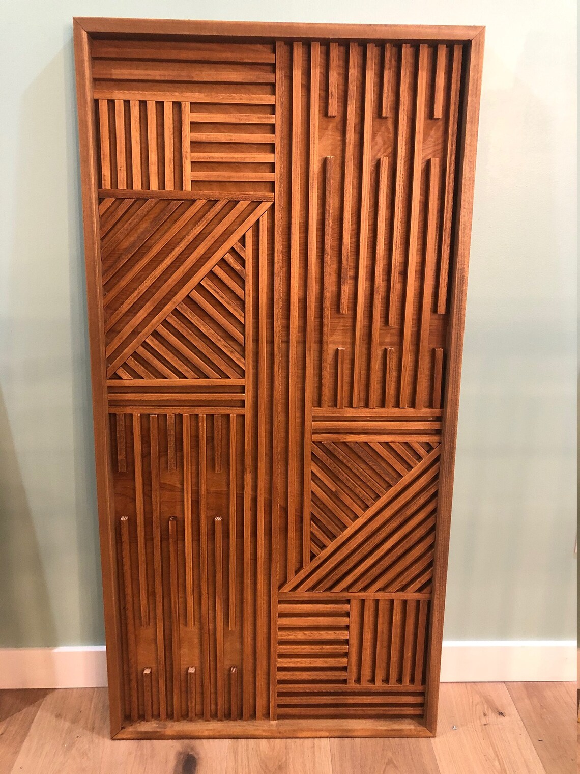 Large Geometric Wood Wall Art, Geometric Wood Art, Wood Wall Art, Modern Wood Wall Art Etsy