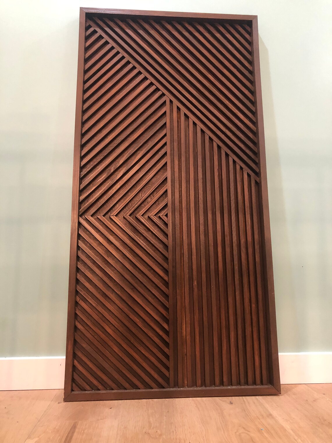 Large Geometric Wood Wall Art Geometric Wood Art Wood Wall Etsy