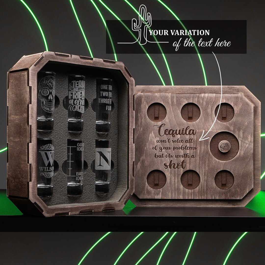 Personalized Tequila Shot Glasses, Tequila Glasses, Shot Glasses