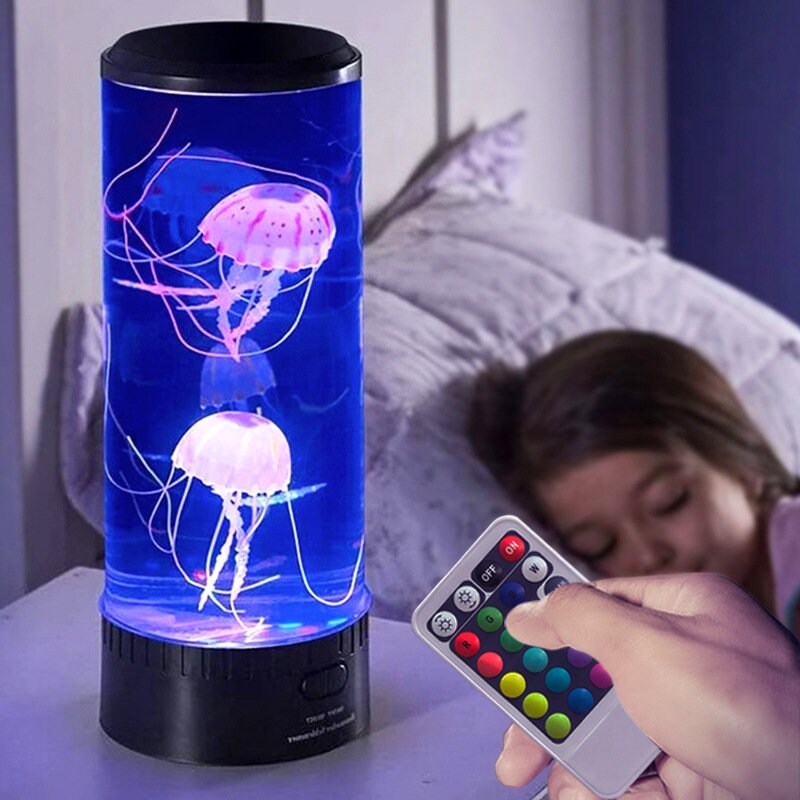 Colorful jellyfish light LED colorful bedroom night light | Etsy