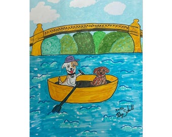 Sunday in the Bark 8x10 Print