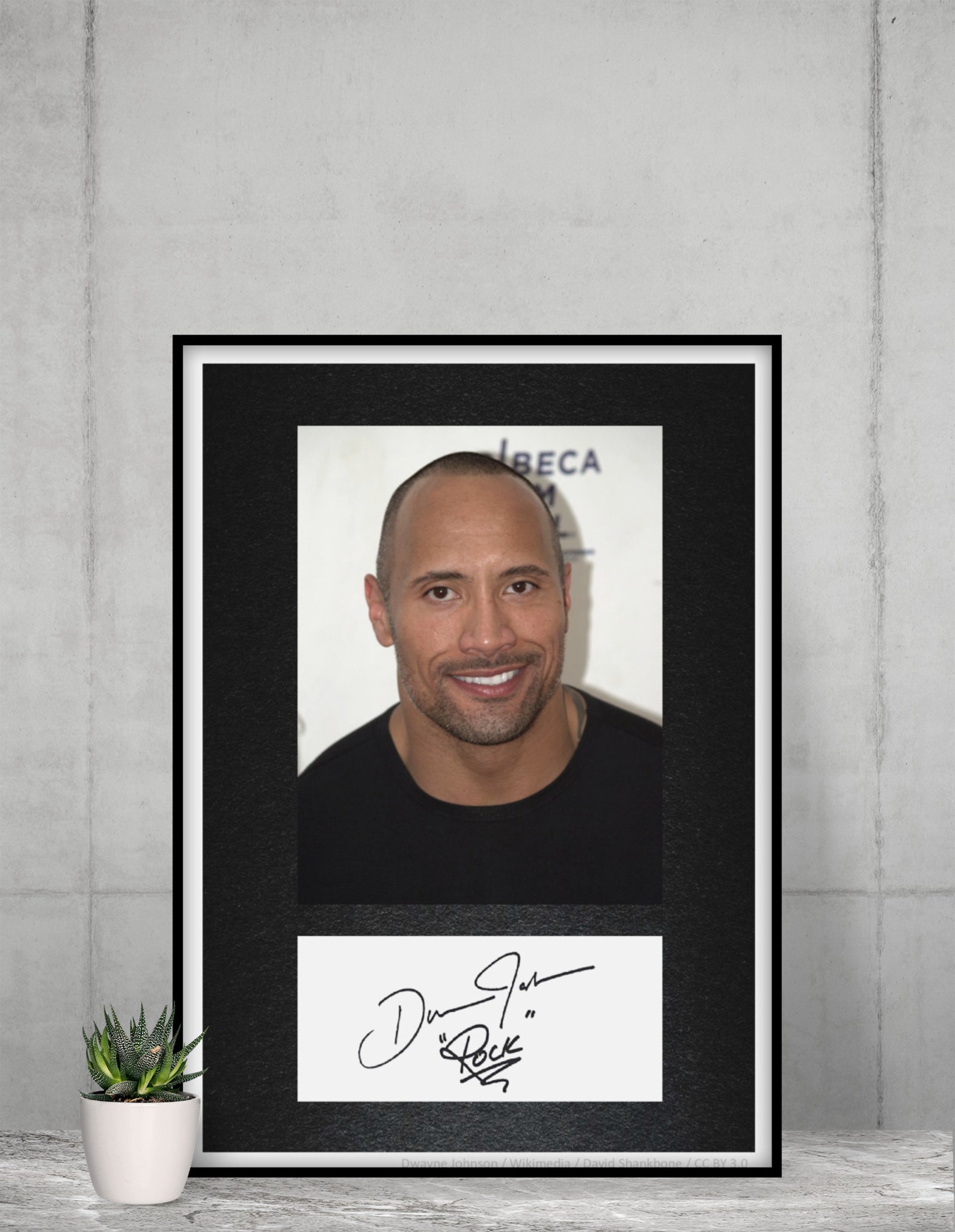 Dwayne Johnson 20x30 A4 Autograph Reprint Copy Print Etsy