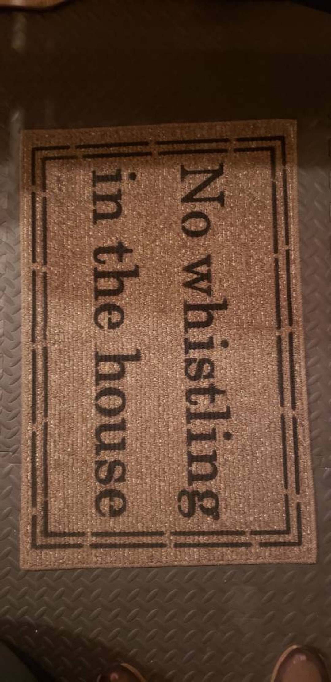 Coraline No Whistling in the House Door Mat Etsy