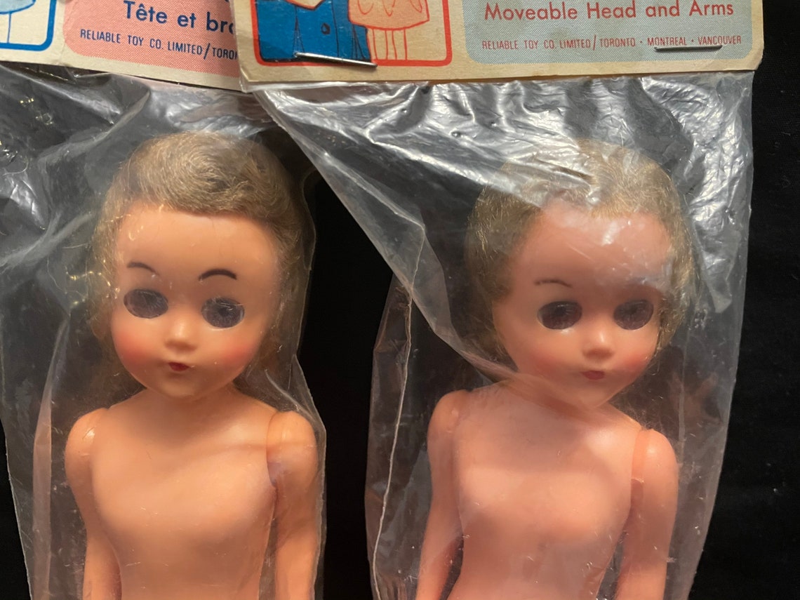Vintage 1958 Reliable Dress Me Dolls Sleeping eyes two dolls Etsy