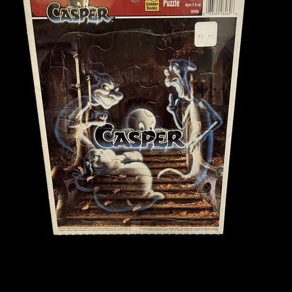 vintage 1995 Casper Frame-Tray Puzzle Golden Books, scellé