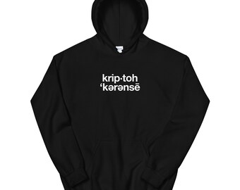 Crypto Phonetic Unisex Hoodie, Streetwear Fashion